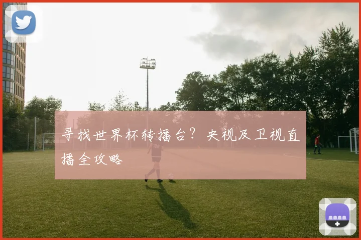 寻找世界杯转播台？央视及卫视直播全攻略